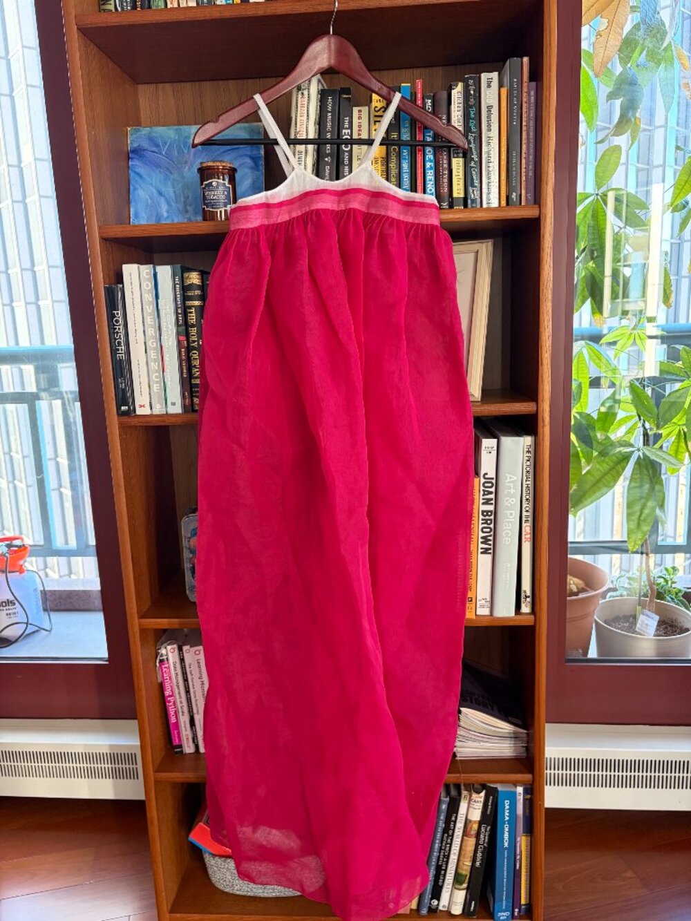 Korean Hanbok Chima Skirt Hot Pink Fuchsia Costume (Skirt Only)